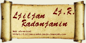 Ljiljan Radonjanin vizit kartica